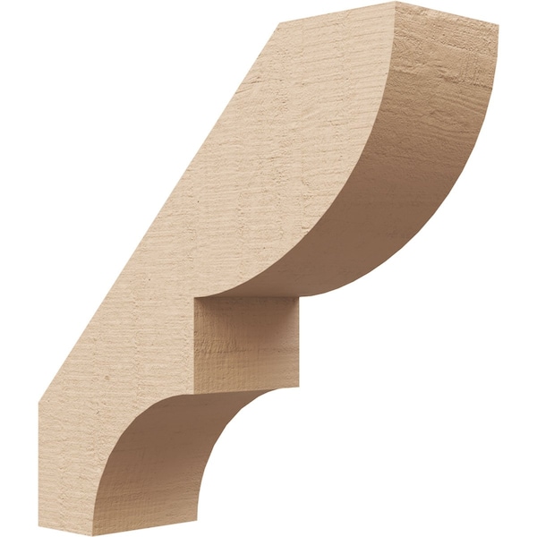 Ekena Millwork 3-inch W x 10-inch D x 10-inch H Ridgewood Rough Cedar Woodgrain TimberThane Knee Brace, Primed BRCUR03X10X10RIDRCPR - main